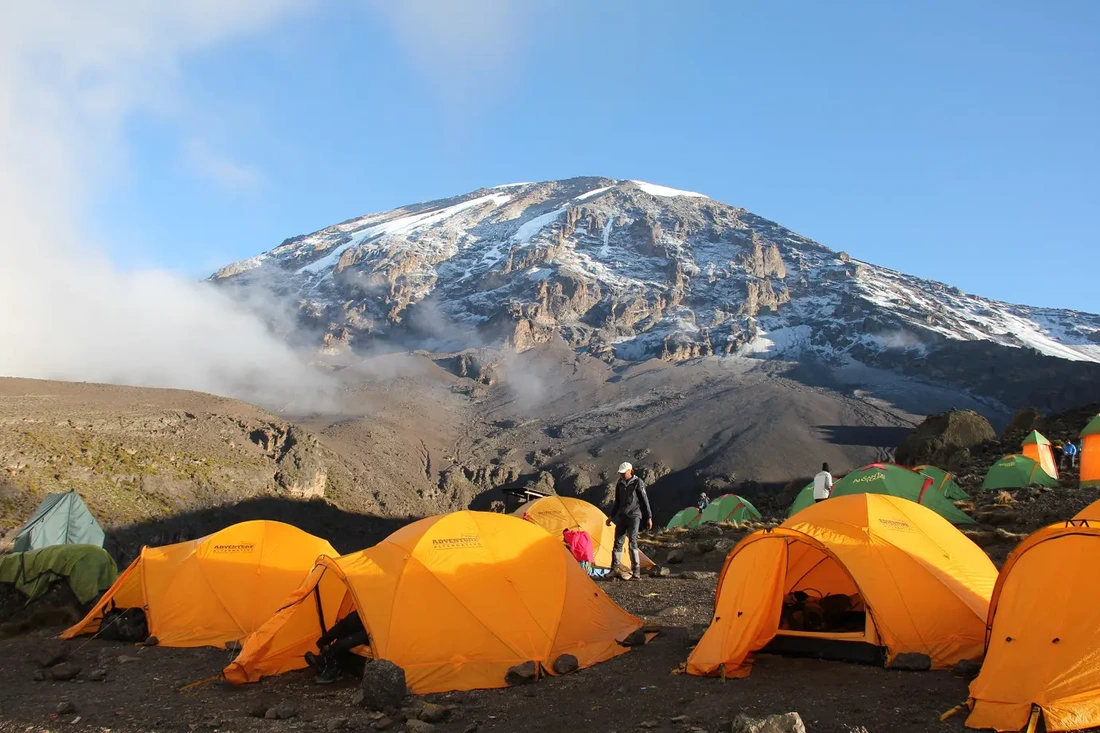 Karanga Valley Camp on Mount Kilimanjaro